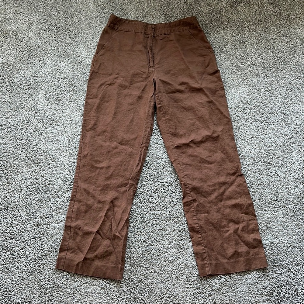 Vintage Kim Rodgers brown linen pants size 10